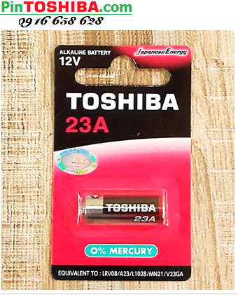 Toshiba A23; Pin Toshiba A23 (LRV08, 23A,A23S,L1028) Alkaline chính hãng _Vỉ 1viên